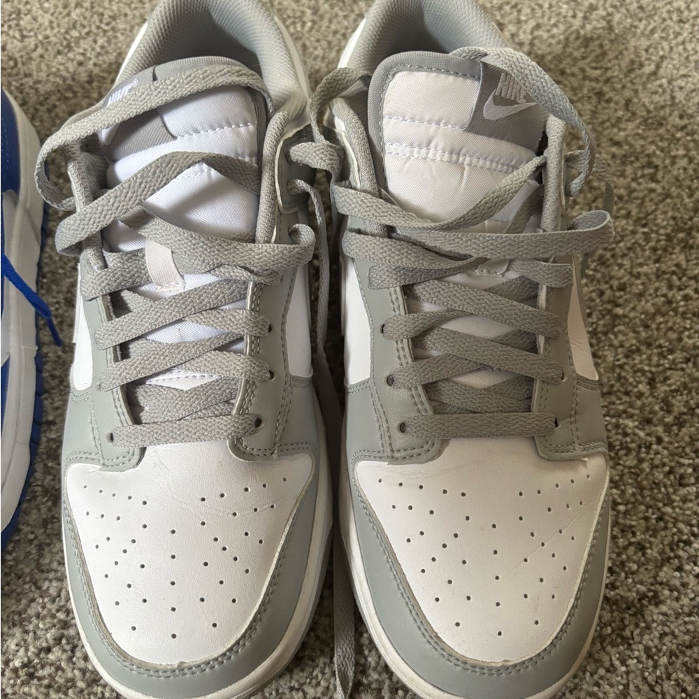 Nike White and Gray Athletic Shoes